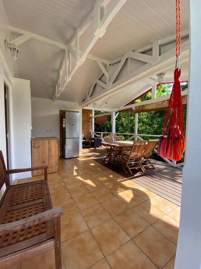 Grand Bungalow Avec Piscine Et Vue Mer Bouillante Exterior photo