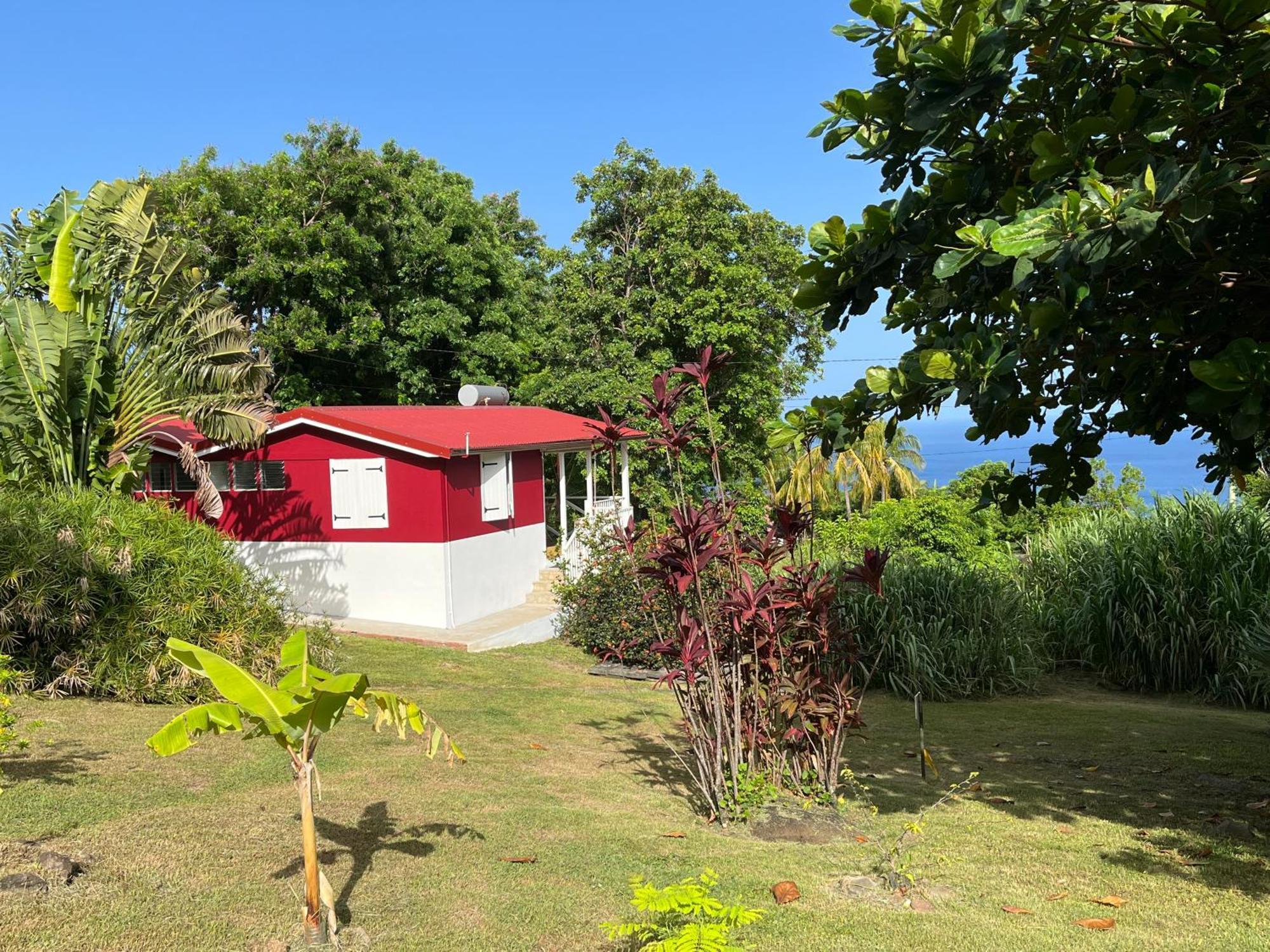 Grand Bungalow Avec Piscine Et Vue Mer Bouillante Exterior photo
